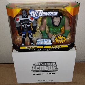 DC UNIVERSE JUSTICE LEAGUE UNLIMITED  DARKSEID & KALIBAK 2 PACK JLU NEW